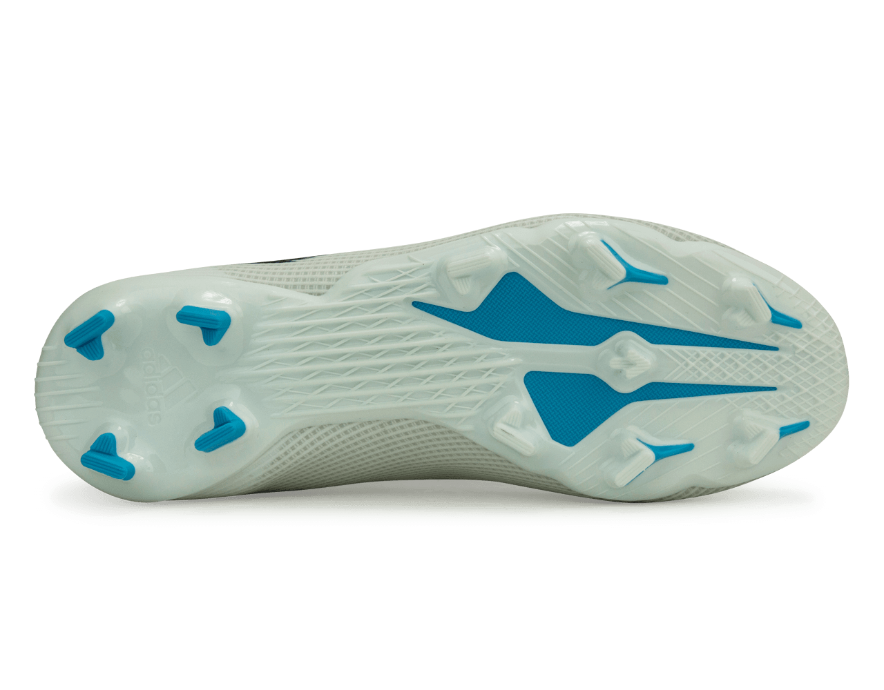 adidas Kids X Speedflow.3 FG White/Navy/Sky Blue - Image 4