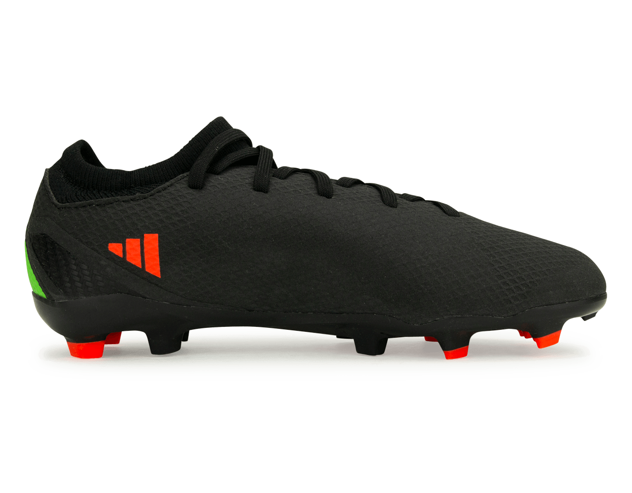 adidas Kids X SpeedPortal.3 FG Black/Solar Red - Image 2