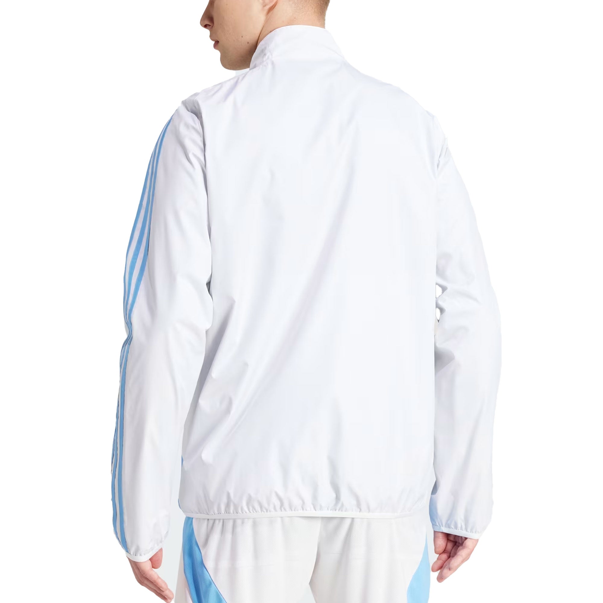 adidas Men's Argentina 2024/25 Anthem Jacket White/Sky Blue - Image 3