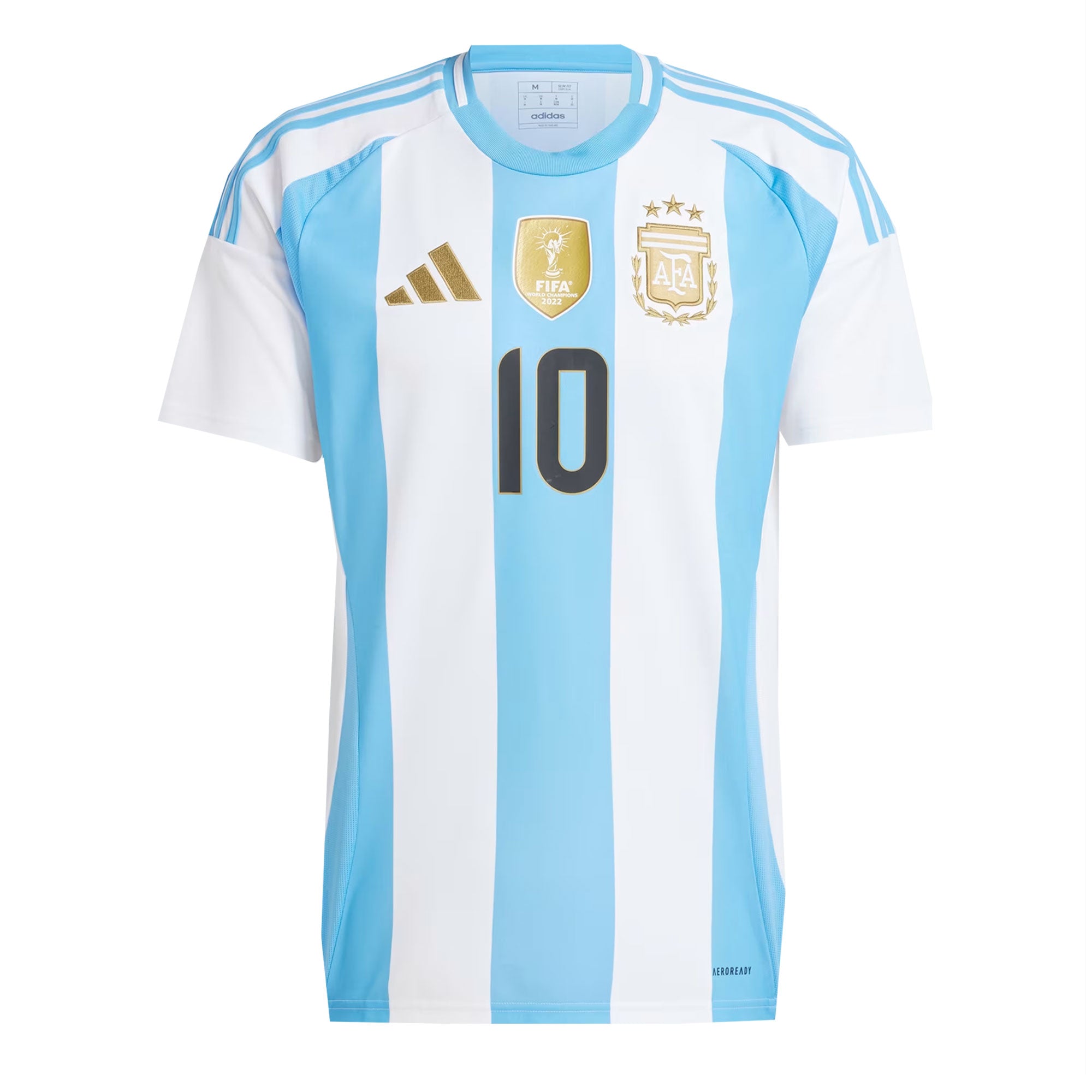 adidas Men's Argentina 2024/25 Home Jersey w/ Messi #10 Printing - Image 2