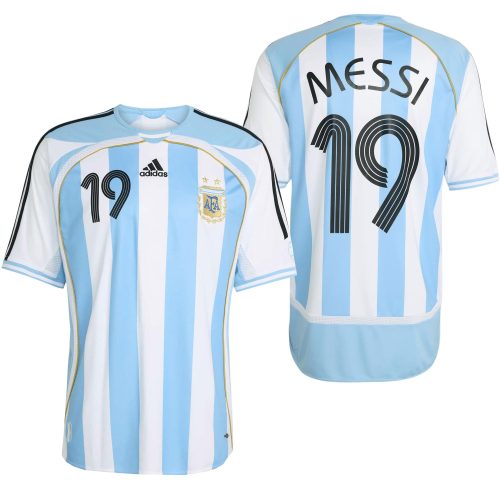 adidas Men's Argentina Home Jersey 2006 Messi White