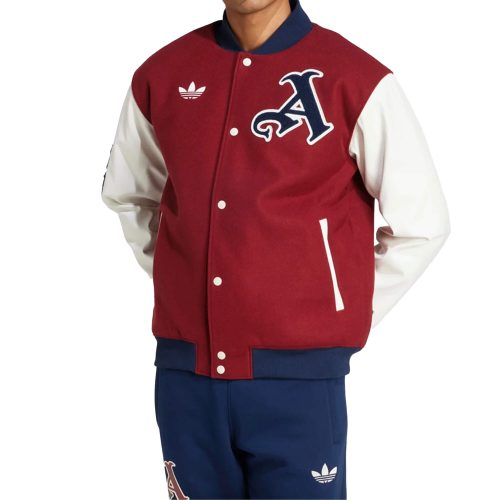 adidas Men's Arsenal 2024/25 VRCT Jacket Burgundy/White/Navy