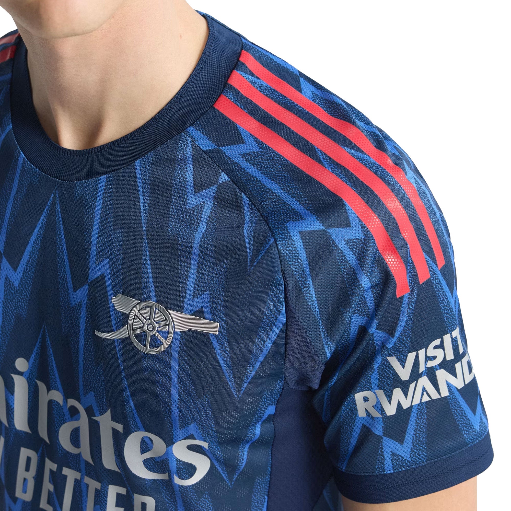 adidas Men's Arsenal 2025/26 Authentic Away Jersey Night Indigo/Grey Two - Image 3
