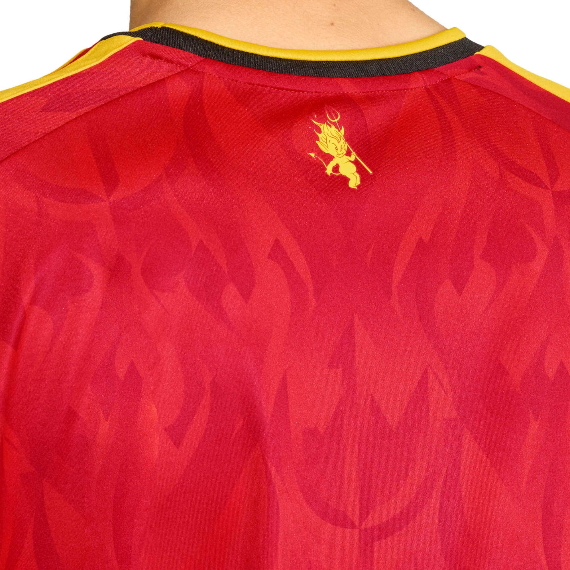 adidas Men's Belgium World Cup 2026 Home Jersey Red/Gold - Image 4