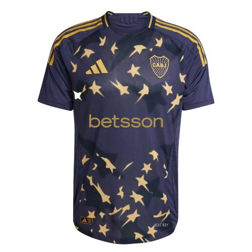 adidas Men's Boca Juniors 2025/26 Authentic Third Jersey Shadow Navy/Pyrite