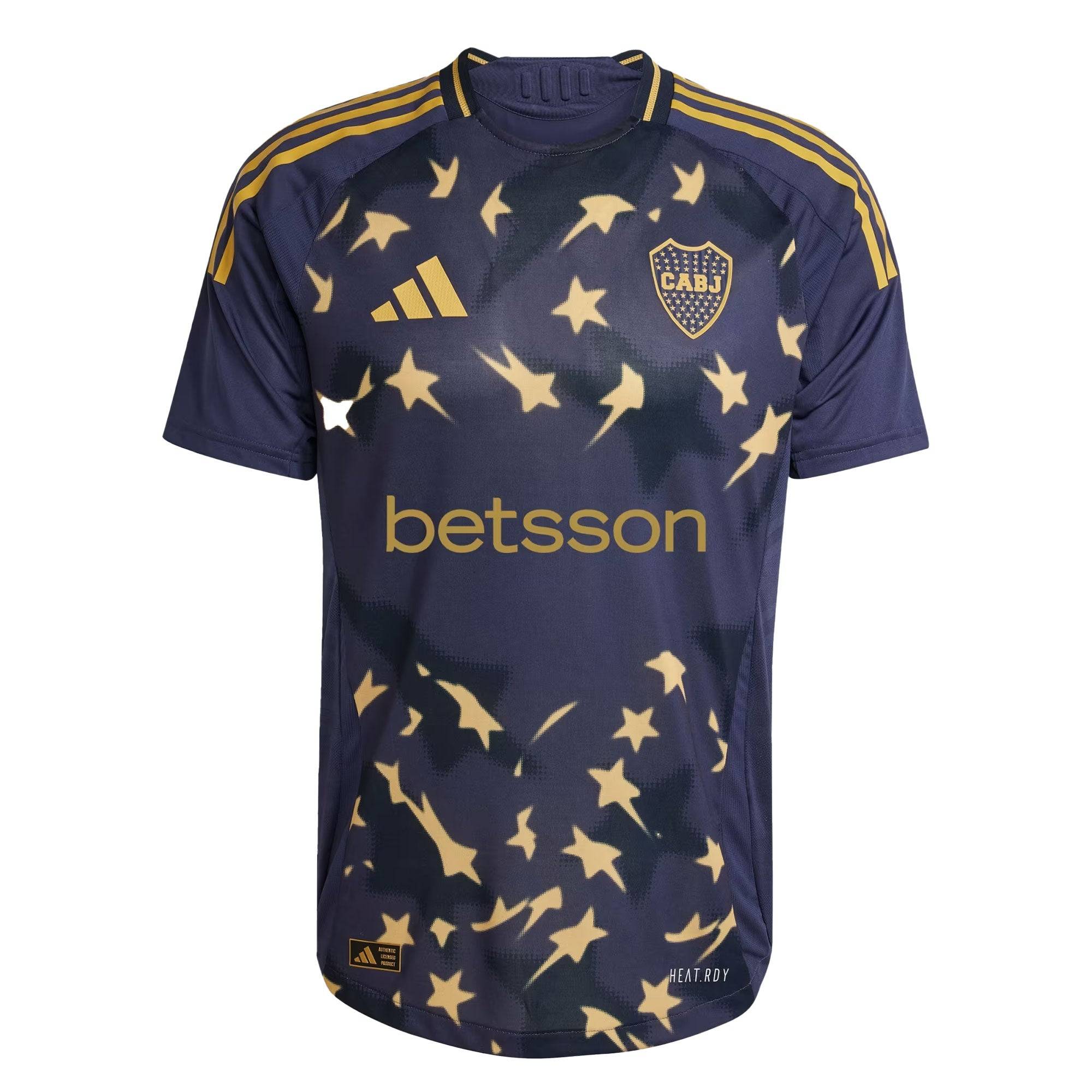 adidas Men's Boca Juniors 2025/26 Authentic Third Jersey Shadow Navy/Pyrite