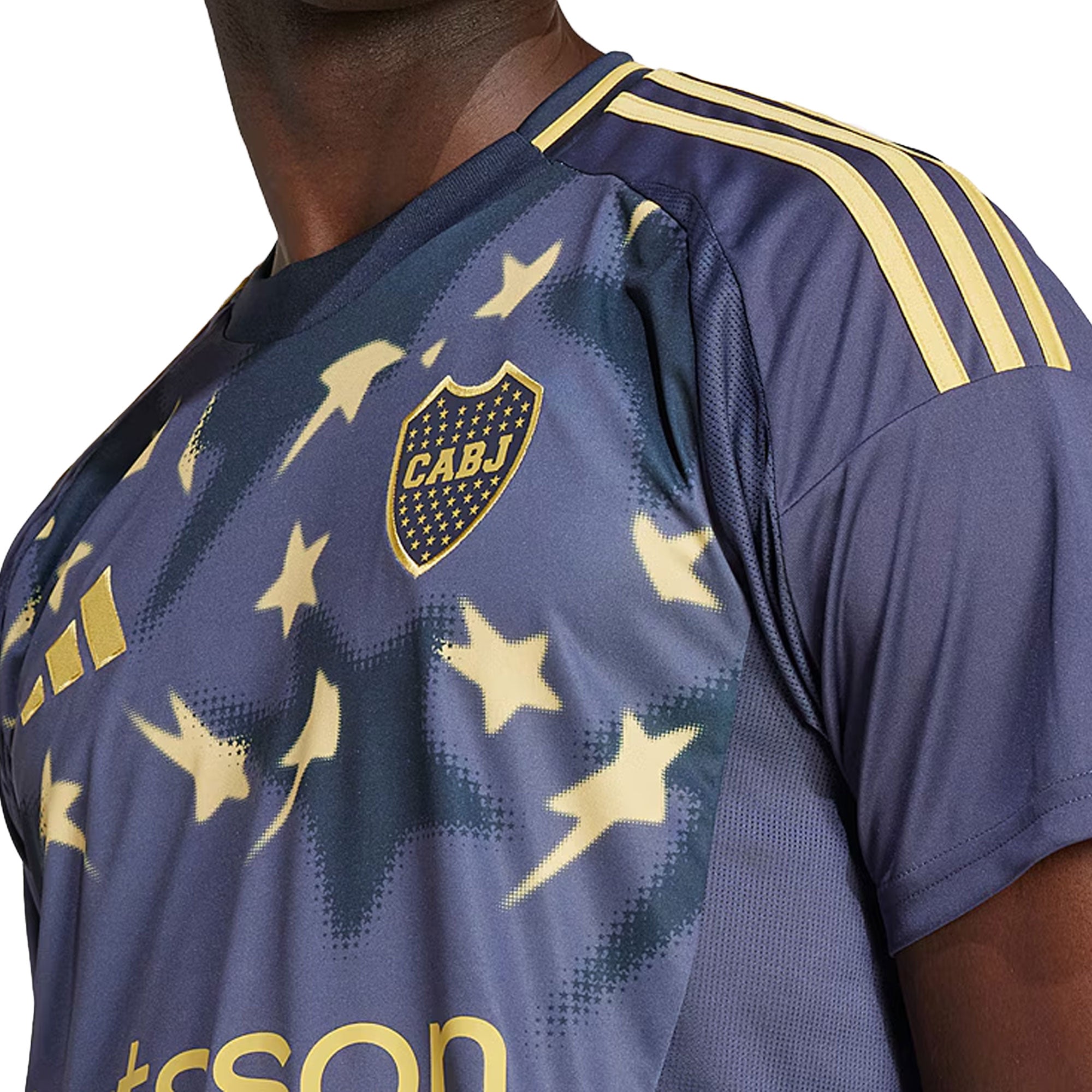 adidas Men's Boca Juniors 2025/26 Third Jersey Shadow Navy/Pyrite - Image 3