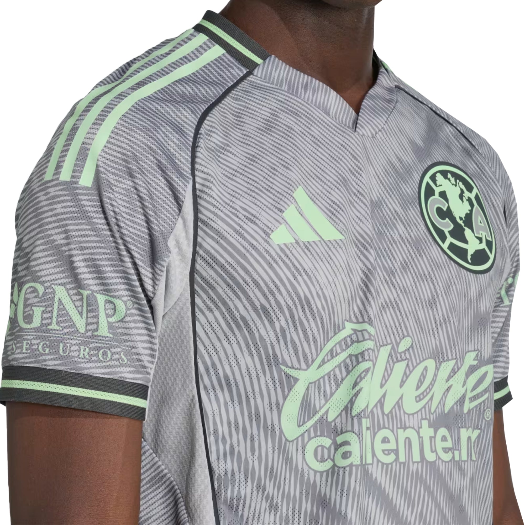 adidas Men's Club America 2025/26 Authentic Third Jersey Grey - Image 3