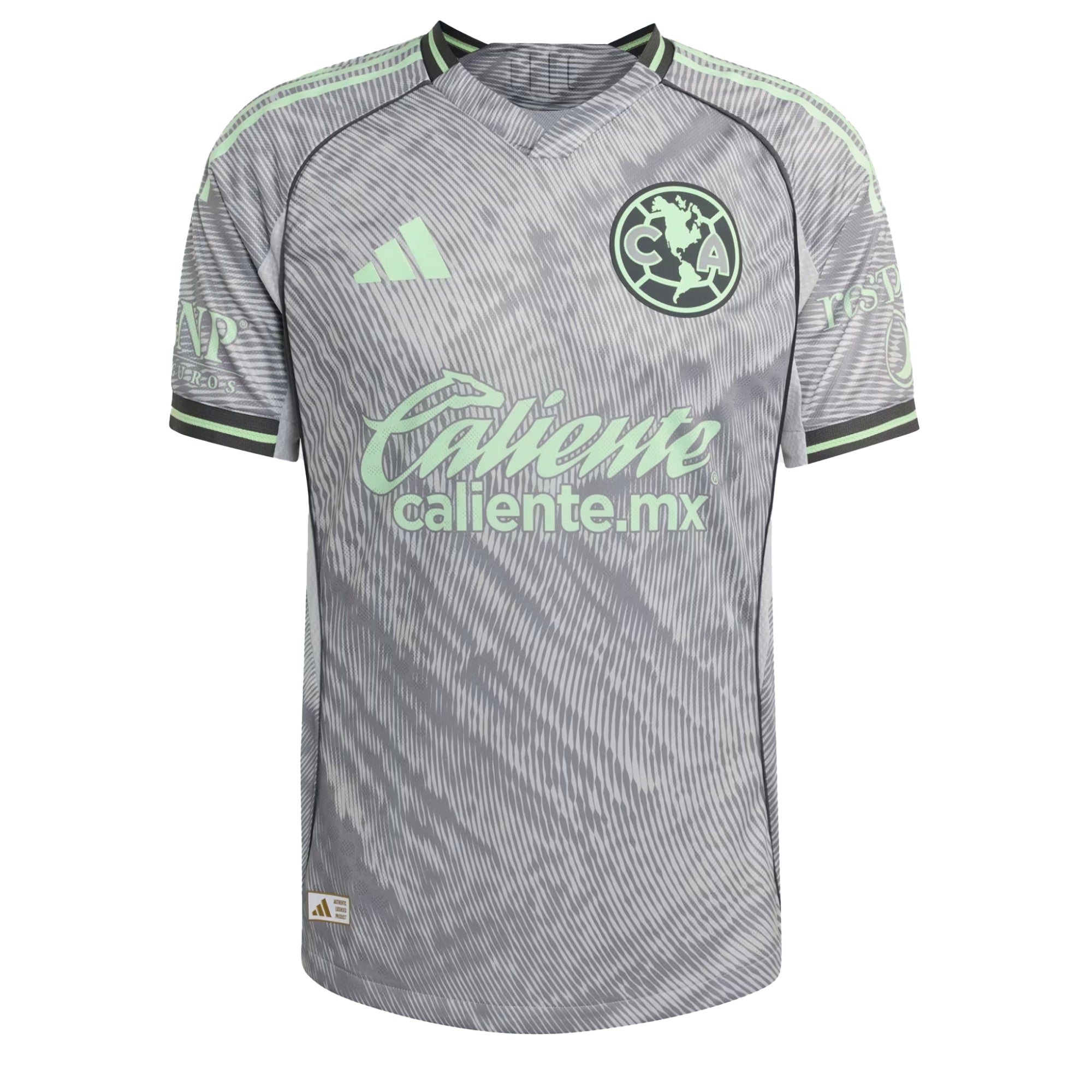 adidas Men's Club America 2025/26 Authentic Third Jersey Grey