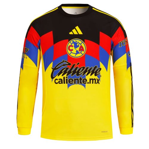 adidas Men's Club America 2025/26 Long Sleeve Home Jersey Yellow