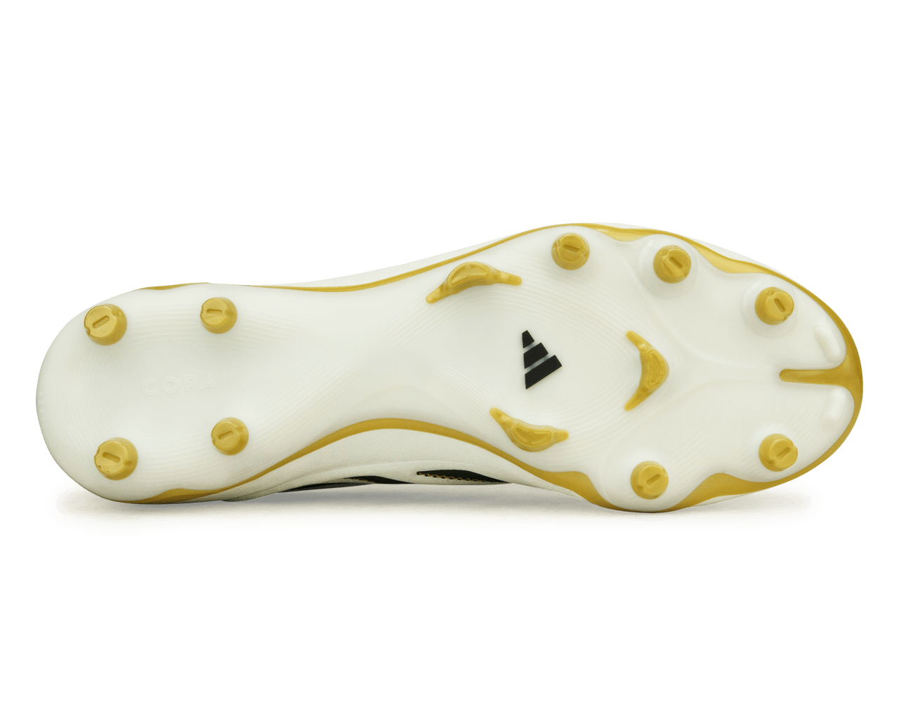 adidas Men's Copa Pure III League FG/MG White/Black/Gold - Image 5