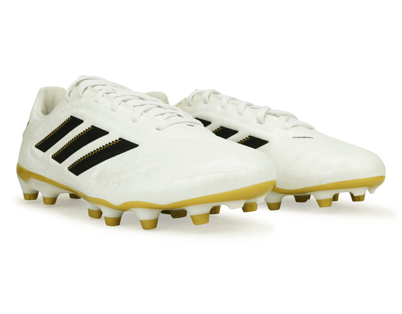 adidas Men's Copa Pure III League FG/MG White/Black/Gold - Image 4