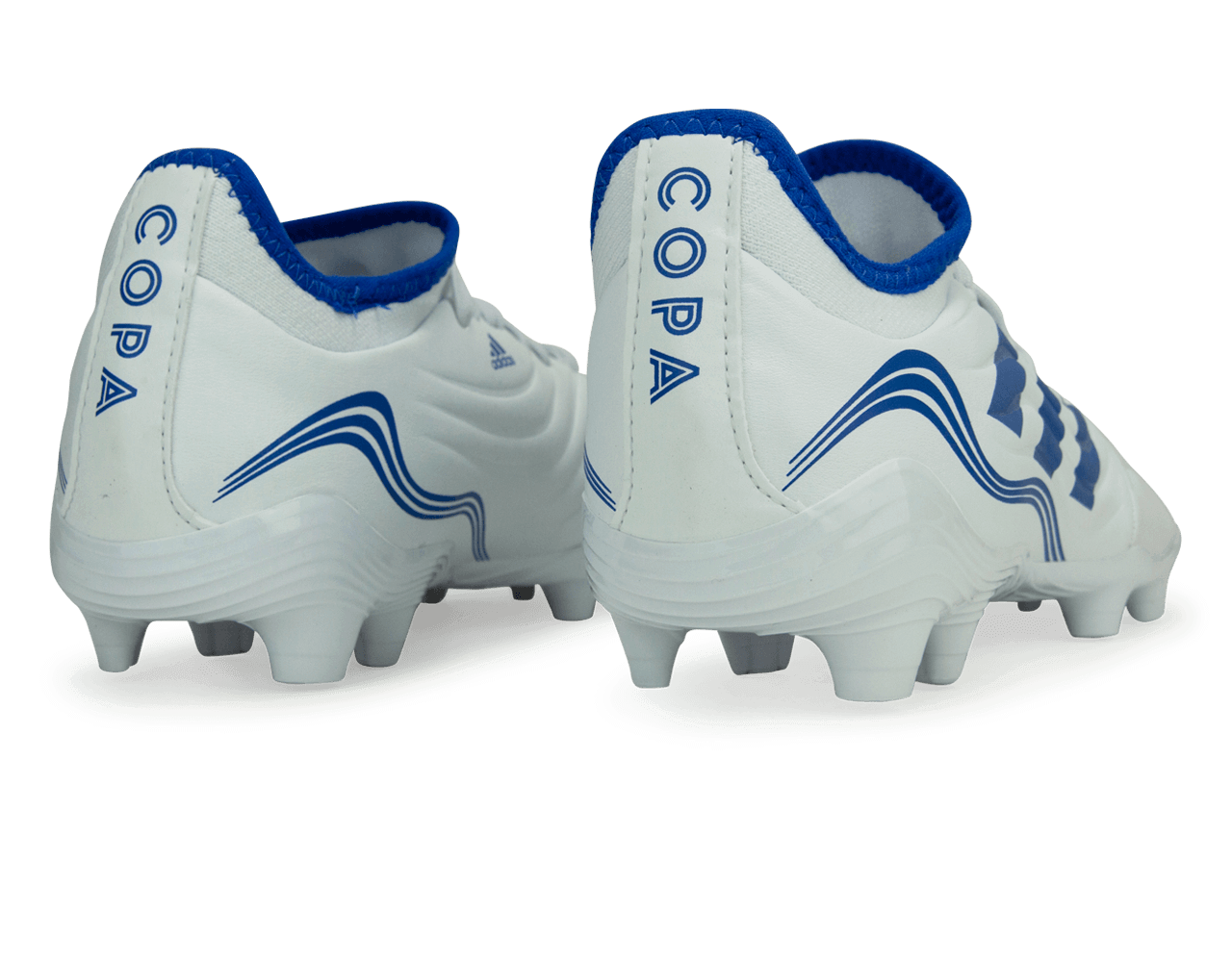 adidas Men's Copa Sense.3 FG White/Hi-Res Blue - Image 4