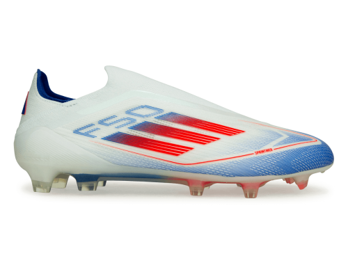adidas Men's F50 Elite Laceless FG White/Lucid Blue