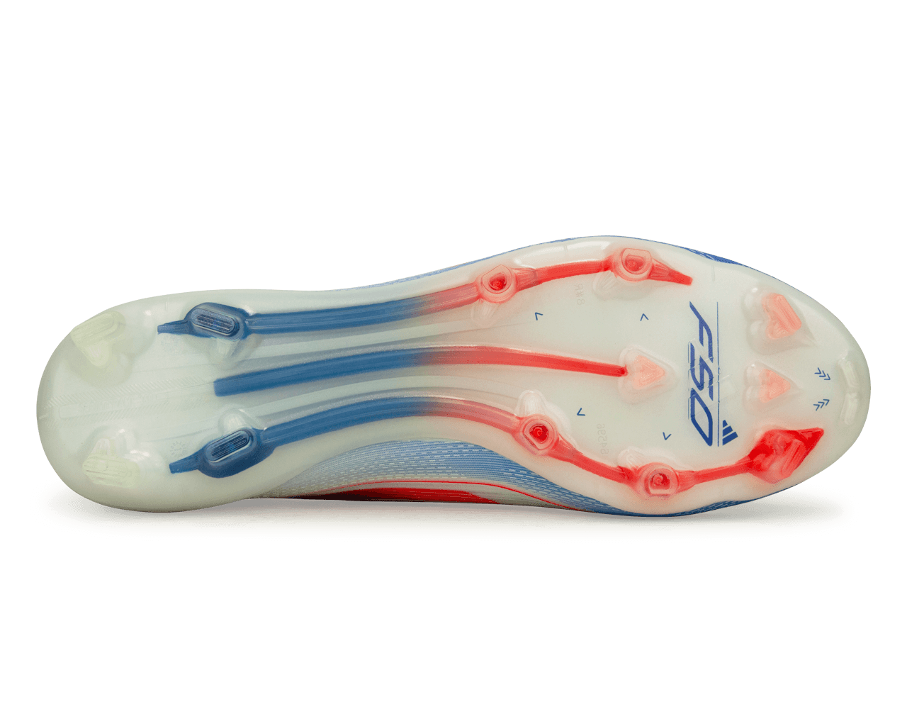 adidas Men's F50 Elite Laceless FG White/Lucid Blue - Image 6