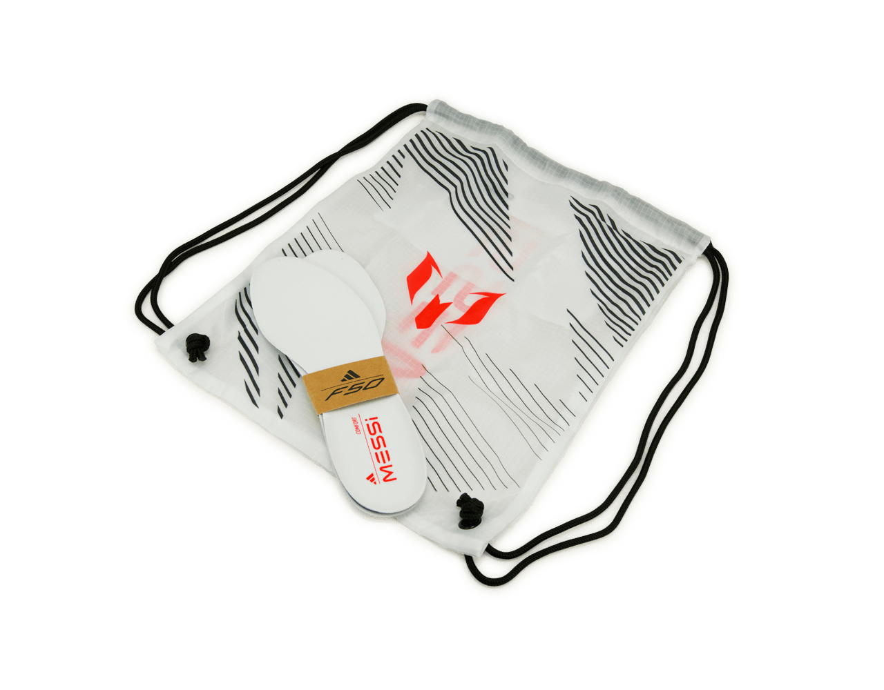 adidas Men's F50 Elite Messi FG White/Red/Silver - Image 5