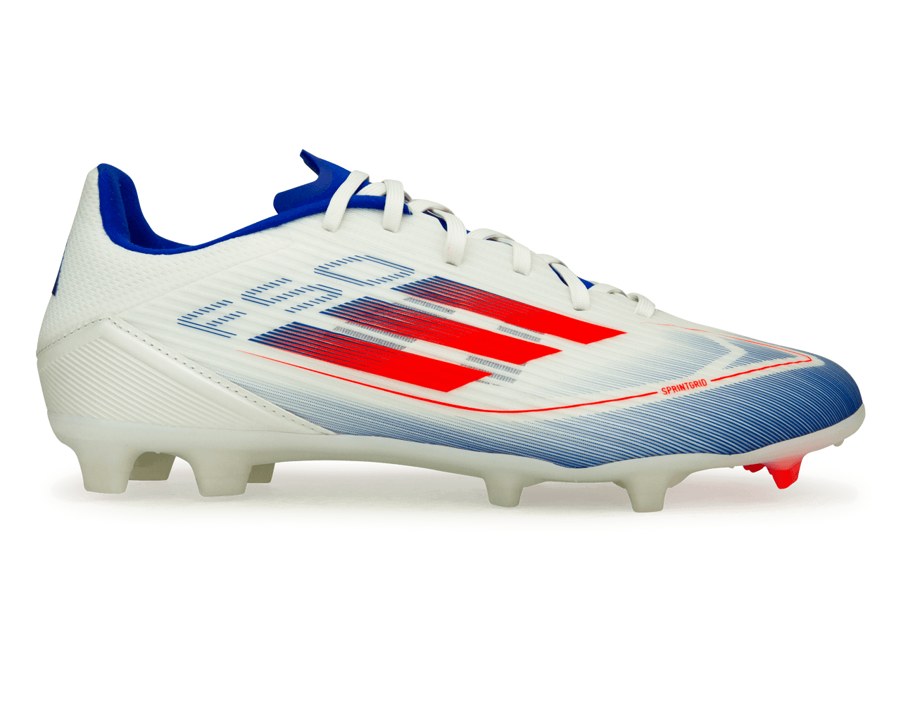 adidas Men's F50 League FG/MG White/Lucid Blue