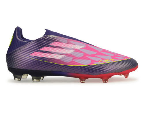 adidas Men's Lamine Yamal F50 League Laceless FG/MG Purple/Lemon