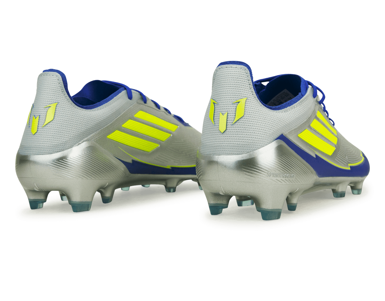 adidas Men's F50 Elite Messi FG Silver/Volt/Blue - Image 4