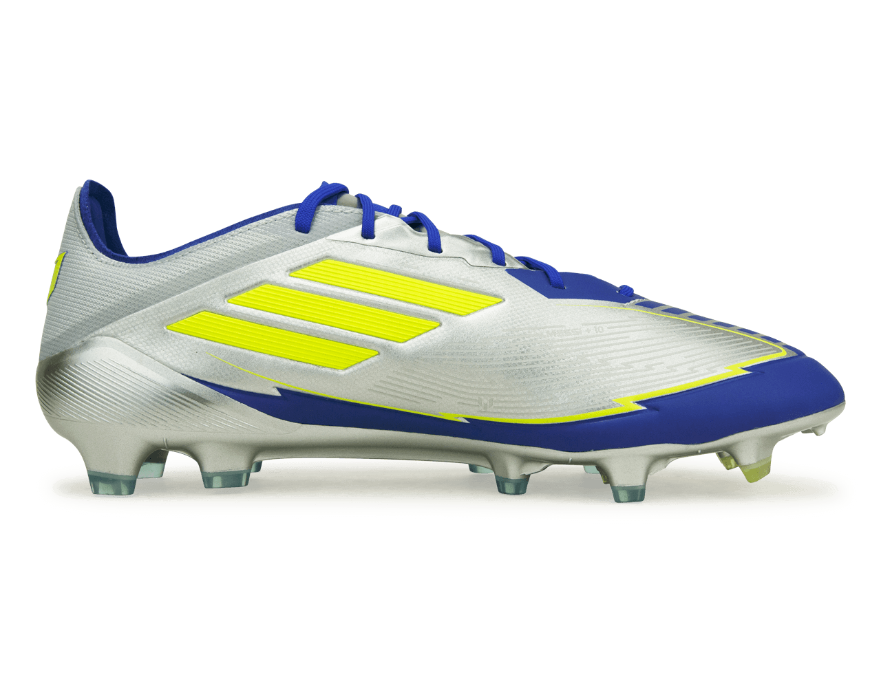 adidas Men's F50 Elite Messi FG Silver/Volt/Blue - Image 2