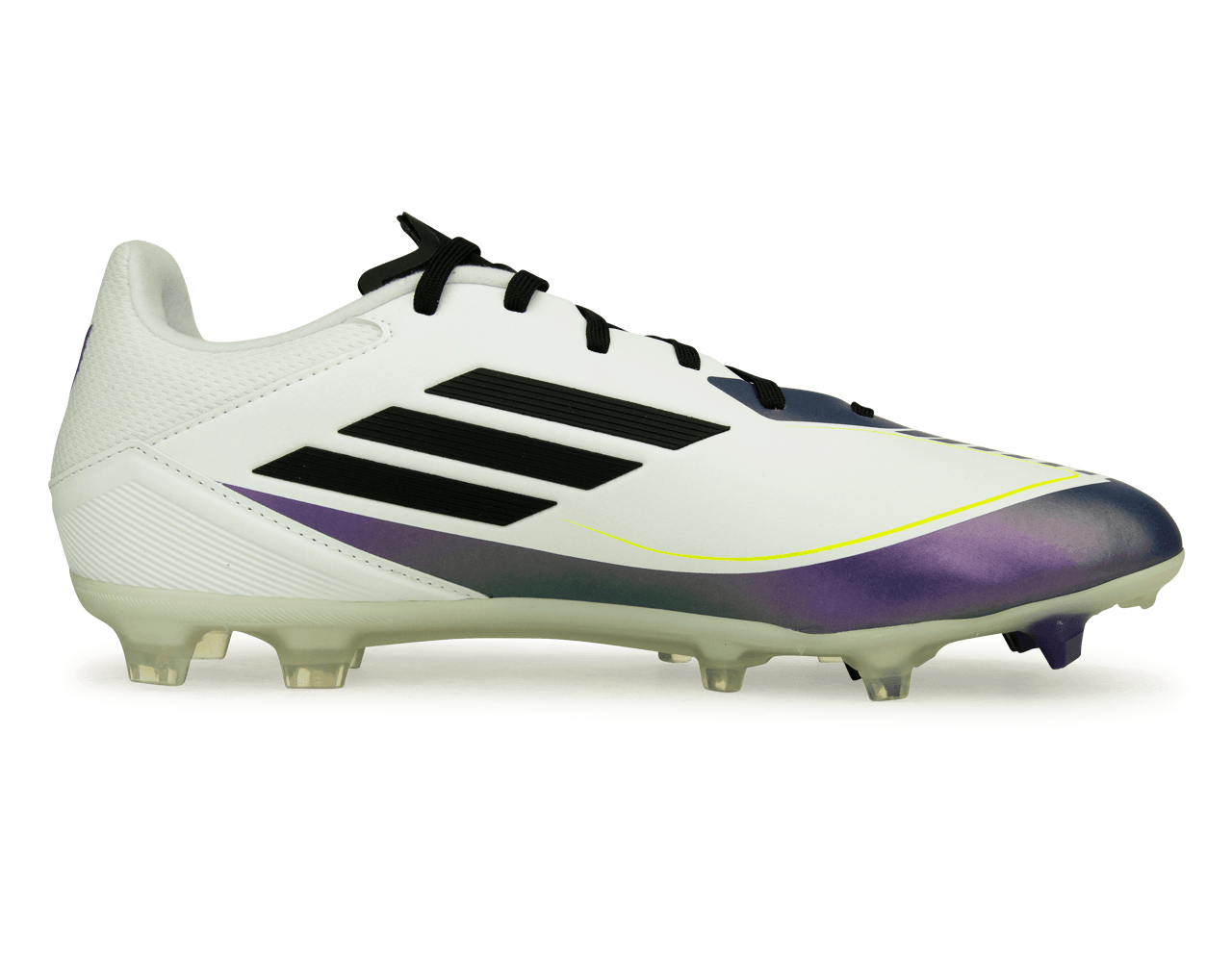 adidas Men's F50 League Messi FG/MG White/Black/Purple - Image 2
