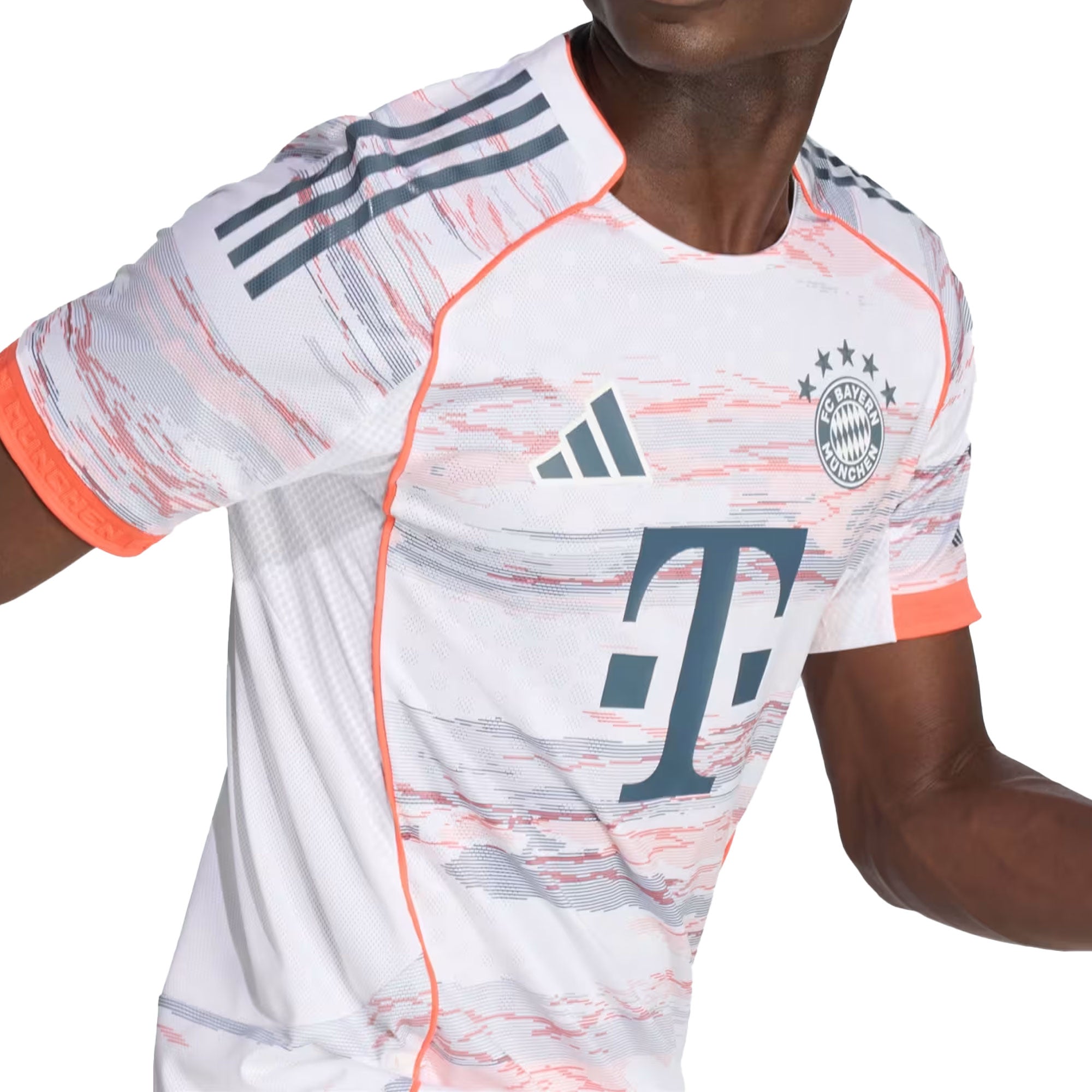 adidas Men's FC Bayern Munich 2025/26 Authentic Away Jersey White - Image 3