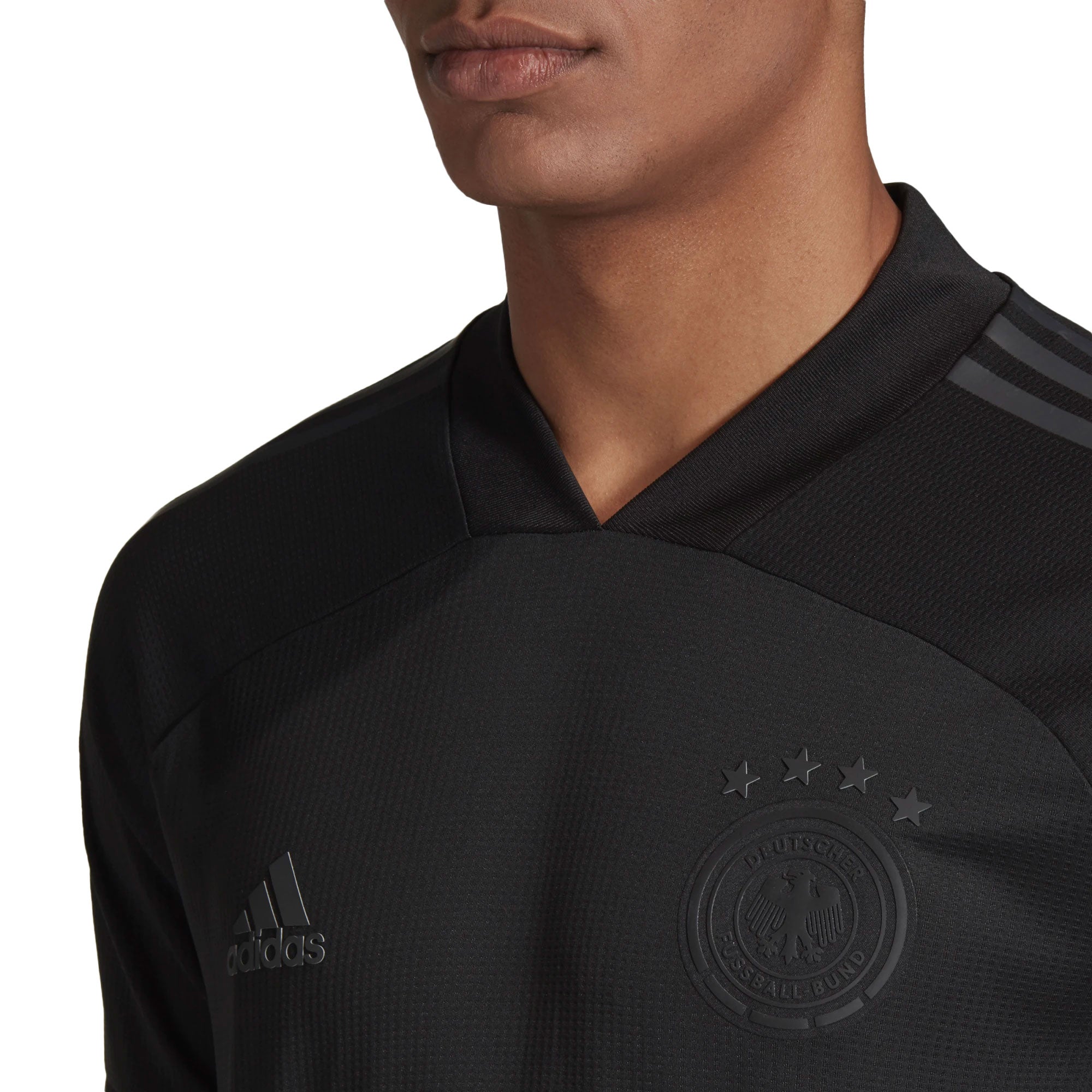 adidas Men's Germany 2021/22 Authentic Away Jersey Black/Carbon - Image 3