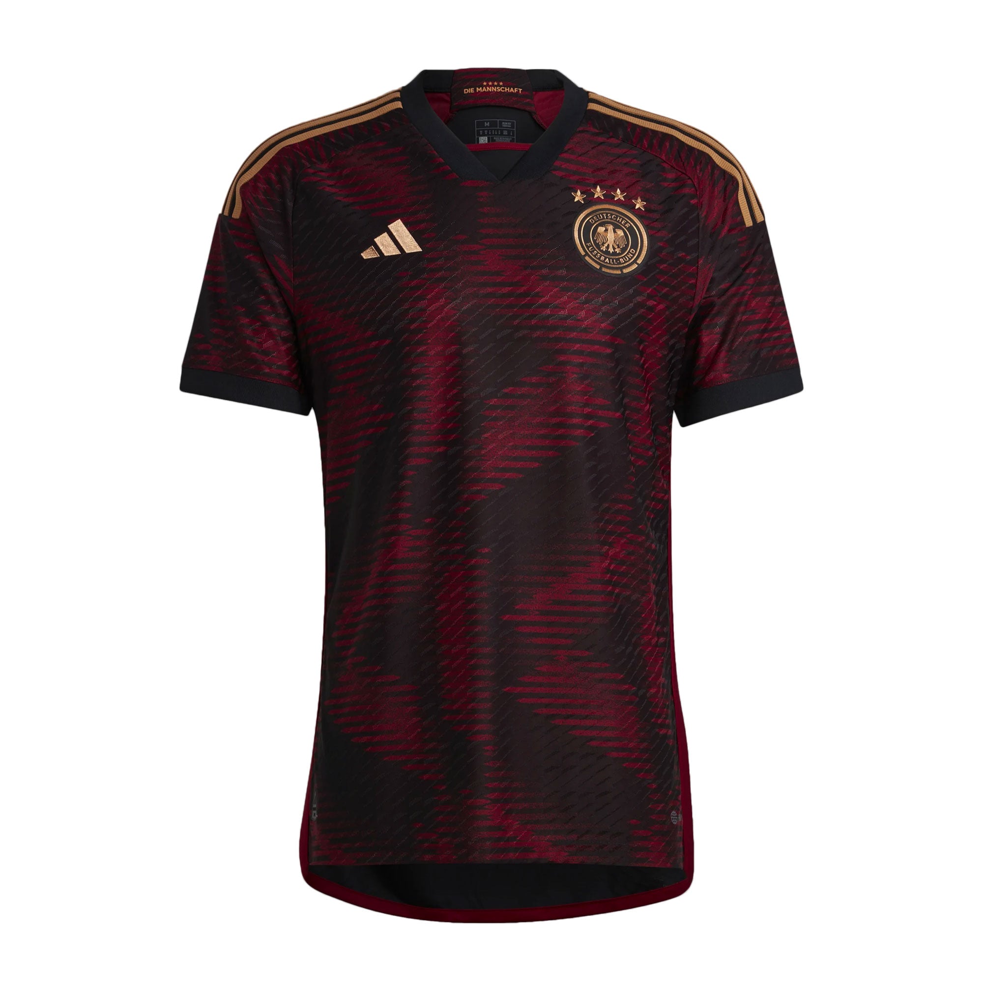 adidas Men's Germany 2022/23 Authentic Away Jersey Black/Burgundy