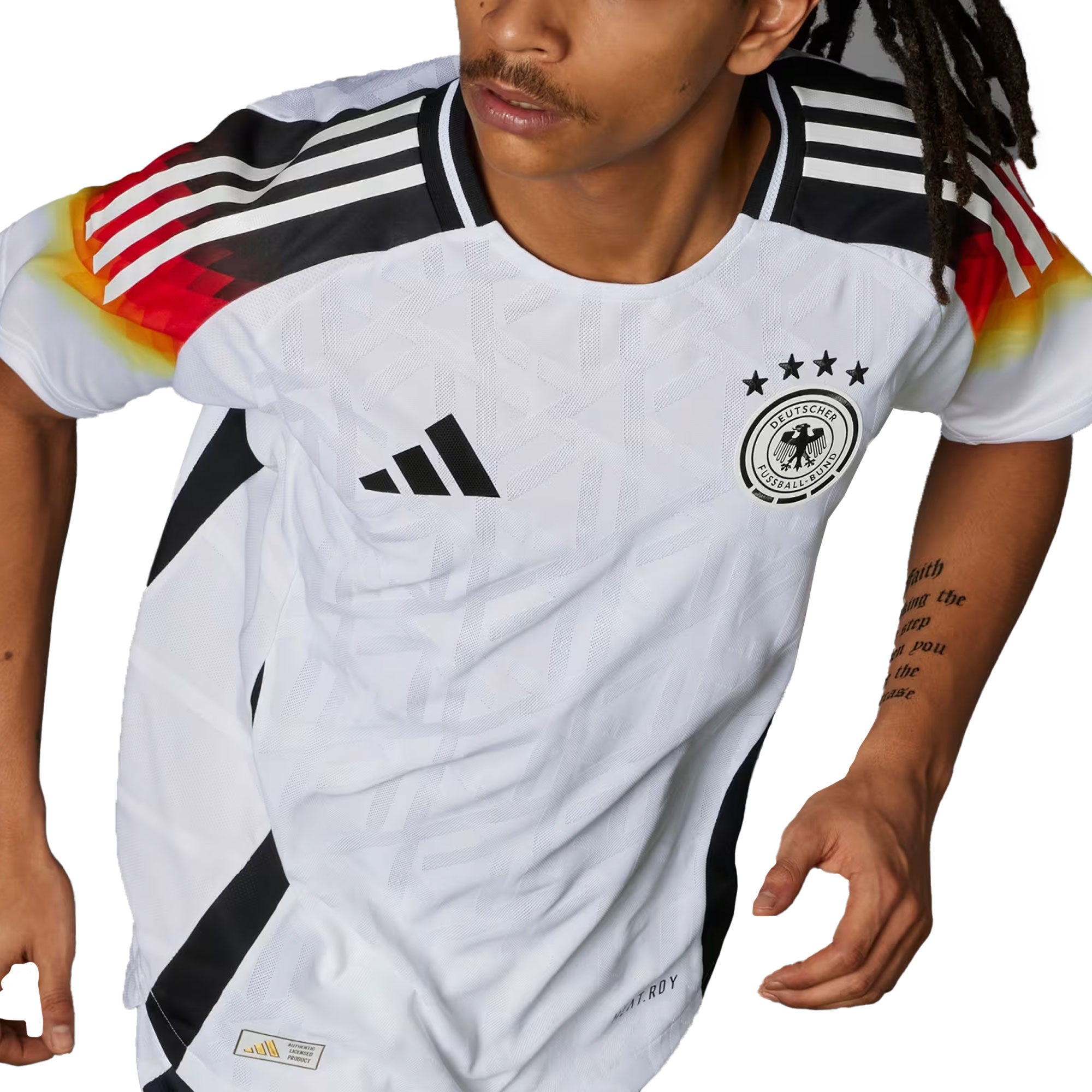 adidas Men's Germany 2024/25 Authentic Home Jersey White - Image 3