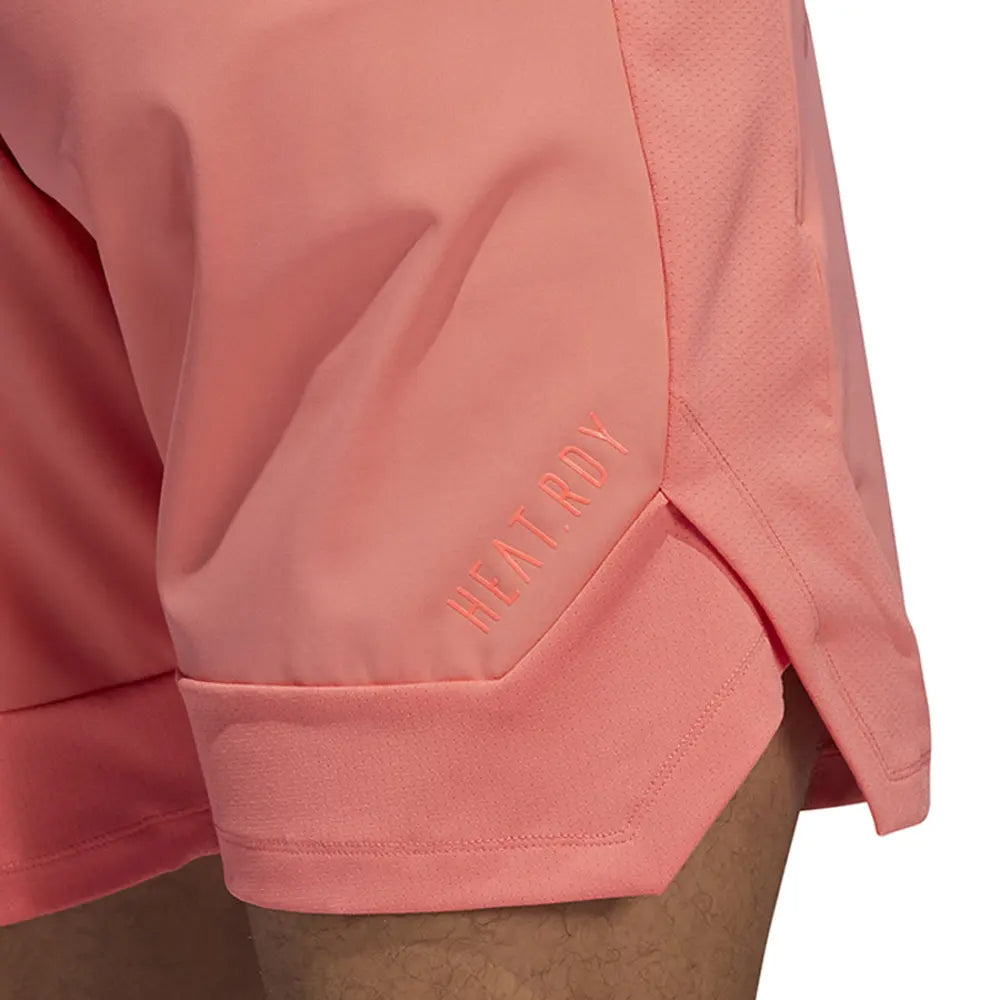 adidas Men's Heat.Rdy Training Shorts Semi Flash Red - Image 3