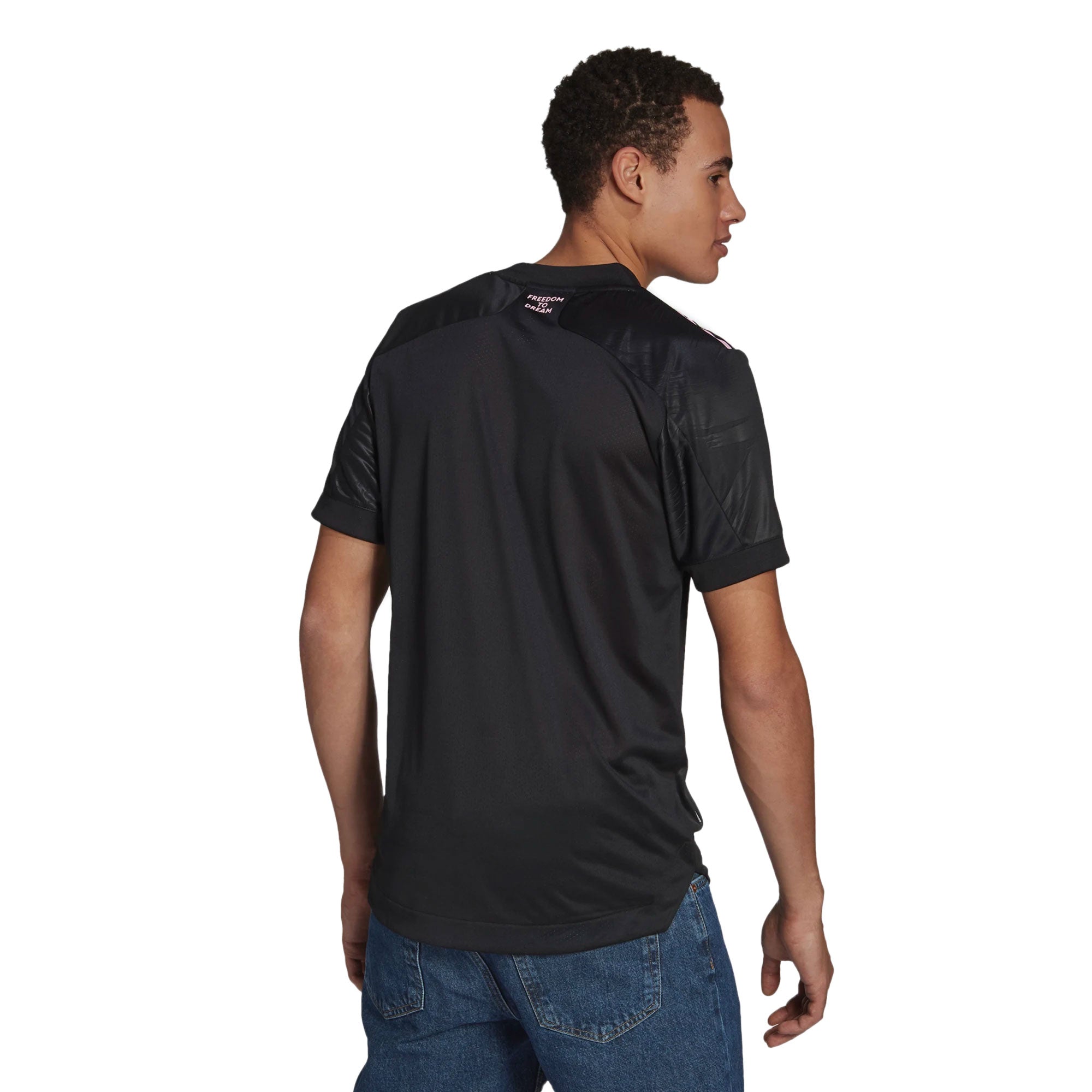 adidas Men's Inter Miami 2021/22 Away Jersey Black/True Pink - Image 3