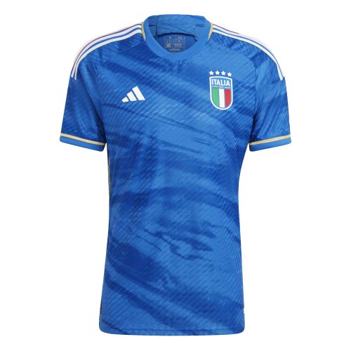 adidas Men's Italy 2023/24 Authentic Home Jersey Blue