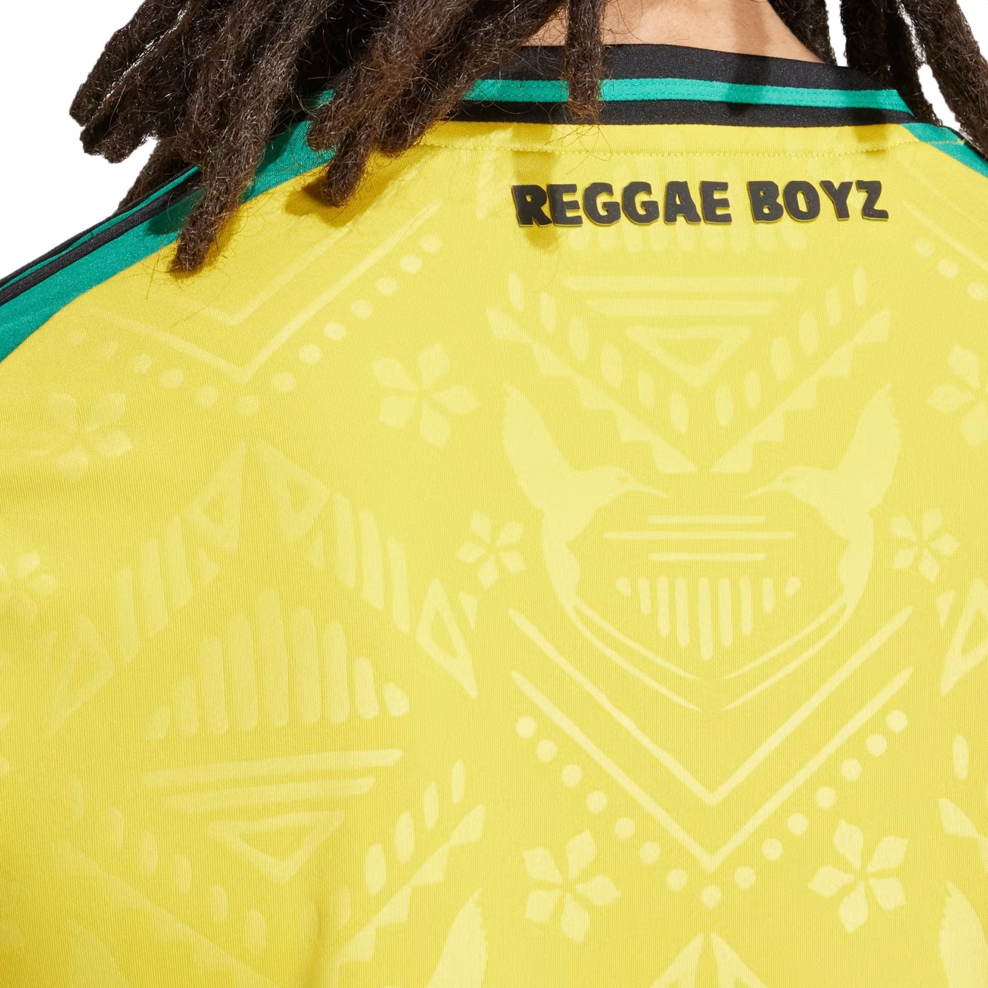 adidas Men's Jamaica 2024/25 Home Jersey Yellow/Green/Black - Image 3