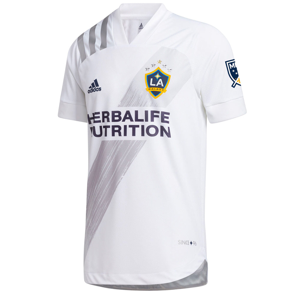 adidas Men's LA Galaxy 2020 Chicharito Authentic Home Jersey White/Grey - Image 2
