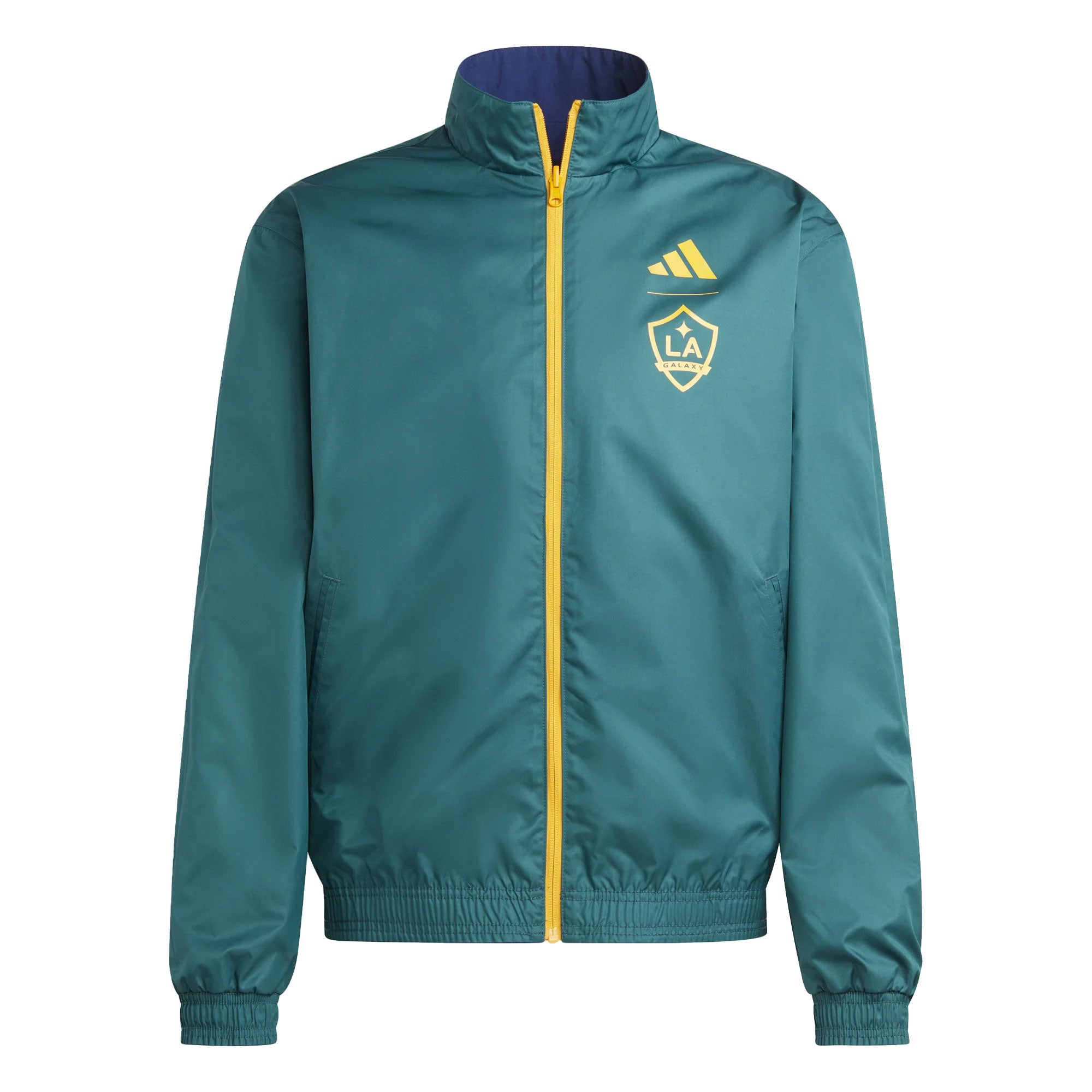 adidas Men's LA Galaxy 2023/24 Reversible Anthem Jacket Blue - Image 3