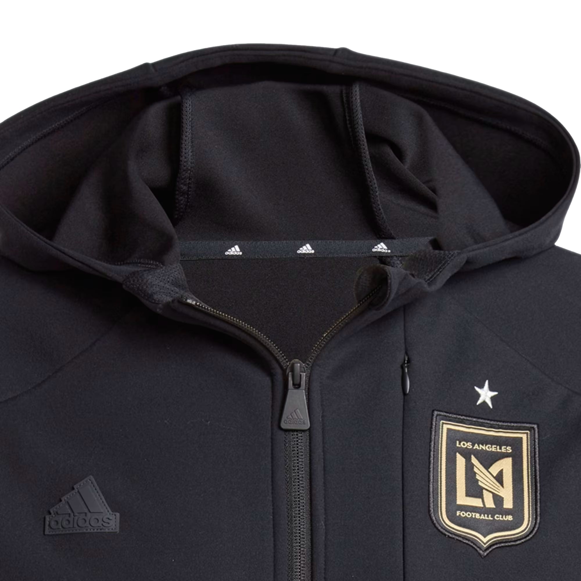 adidas Men's LAFC 2024 Gameday Anthem Jacket Black - Image 3