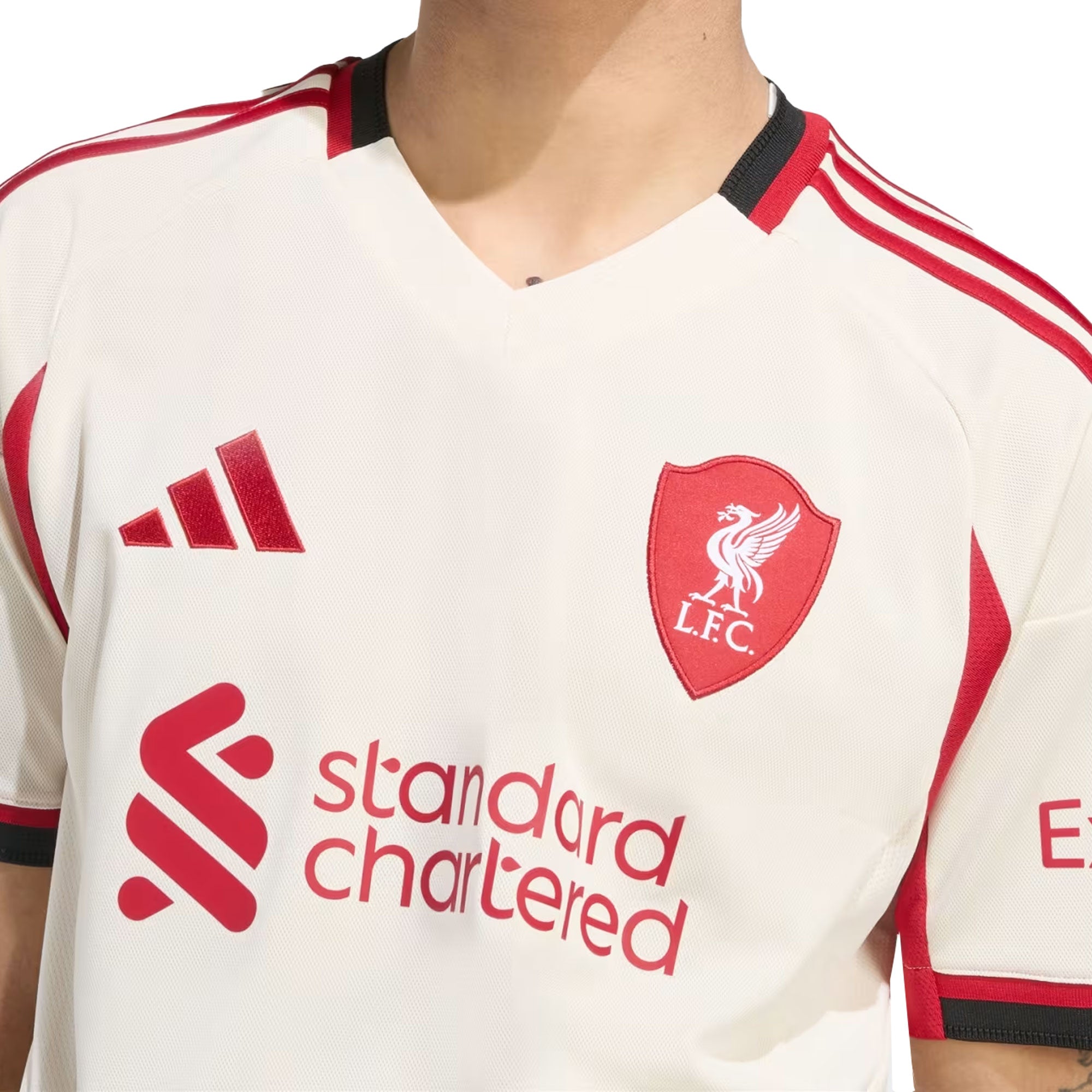 adidas Men's Liverpool 2025/26 Away Jersey Wonder White - Image 3