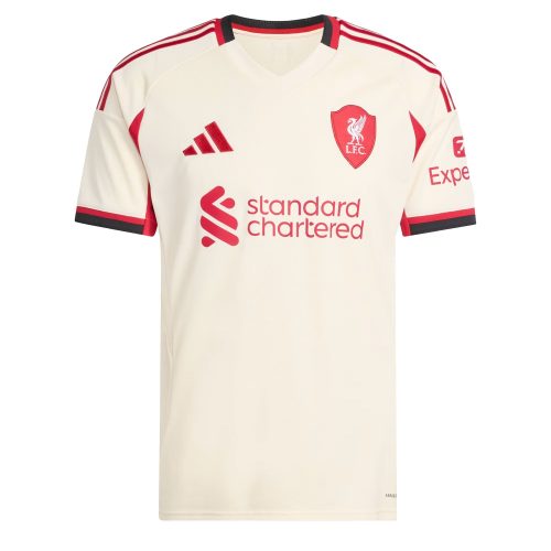 adidas Men's Liverpool 2025/26 Away Jersey Wonder White