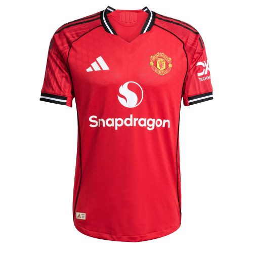 adidas Men's Manchester United 2025/26 Authentic Home Jersey Red