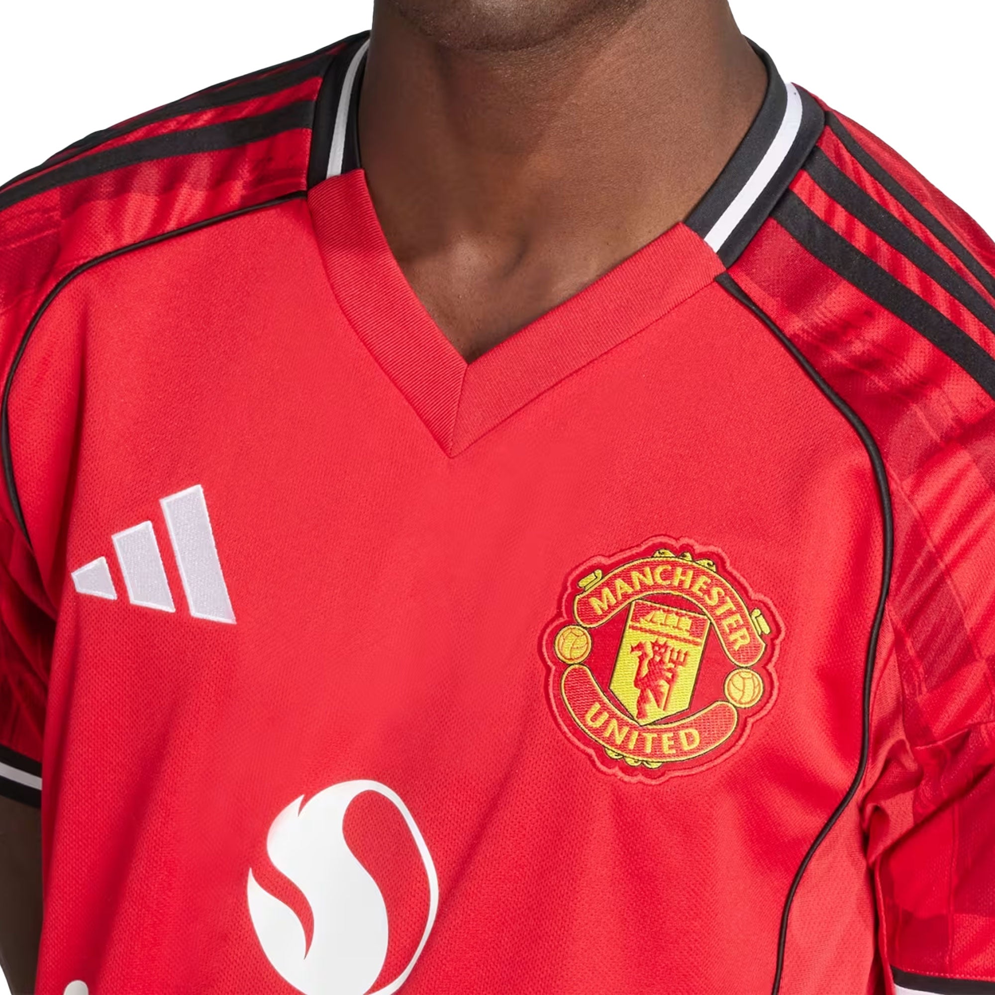 adidas Men's Manchester United 2025/26 Home Jersey Red - Image 3