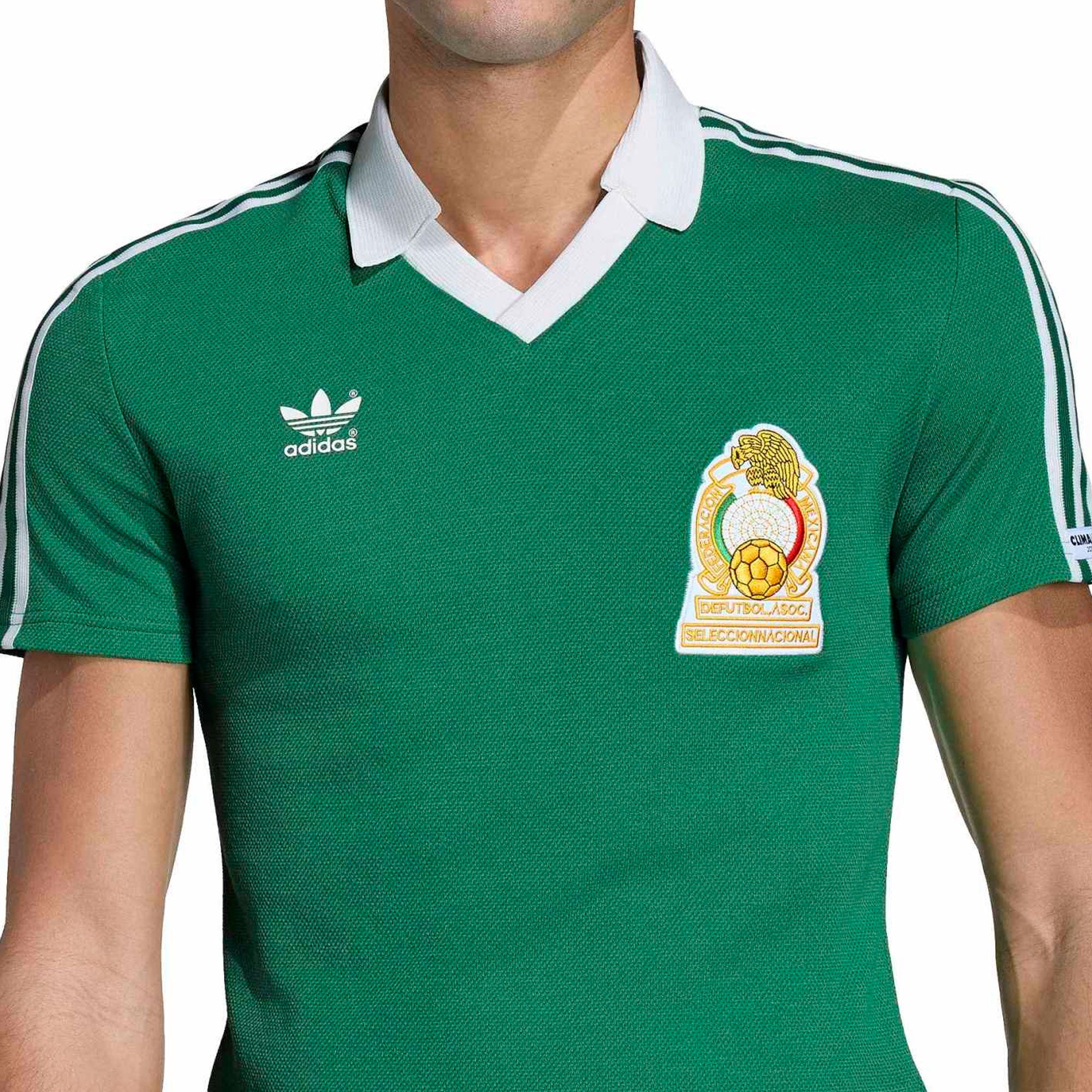 adidas Men's Mexico 1986 Home Jersey Green - Image 3