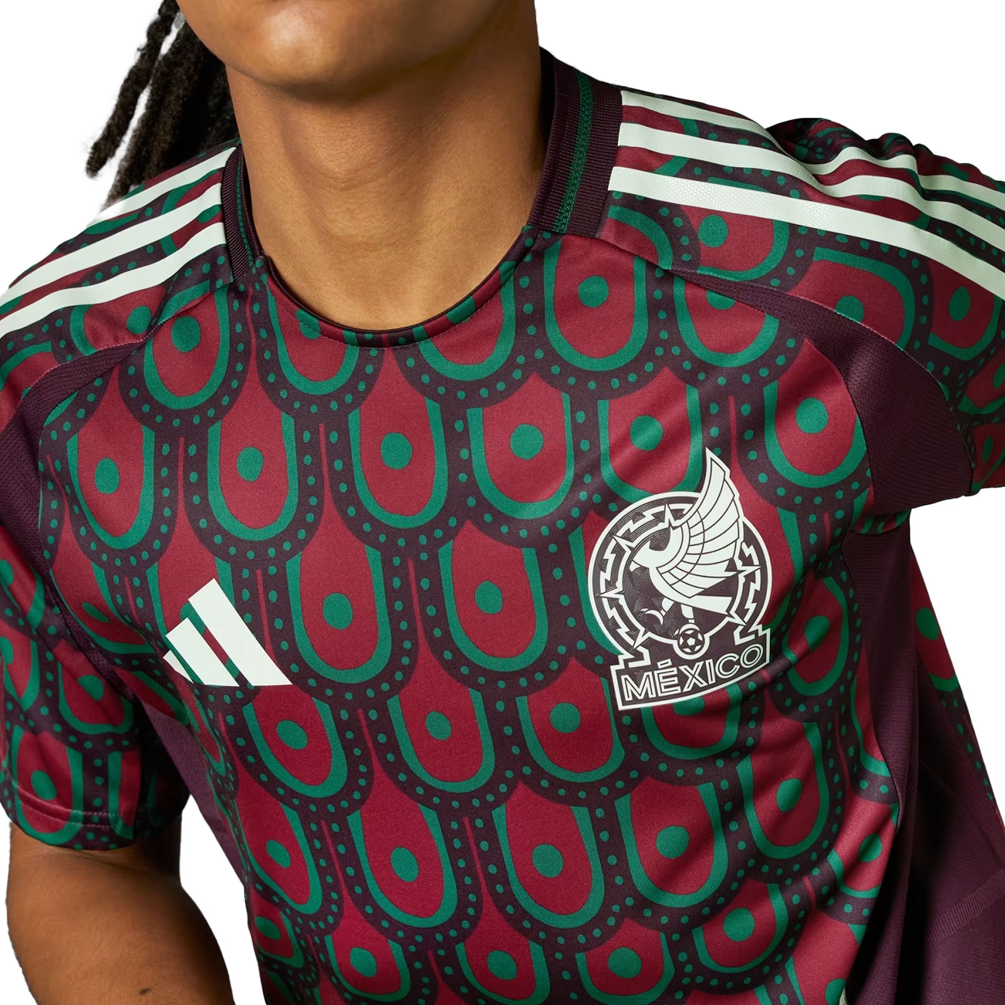 adidas Men's Mexico 2024/25 Authentic Home Jersey Multicolor - Image 3