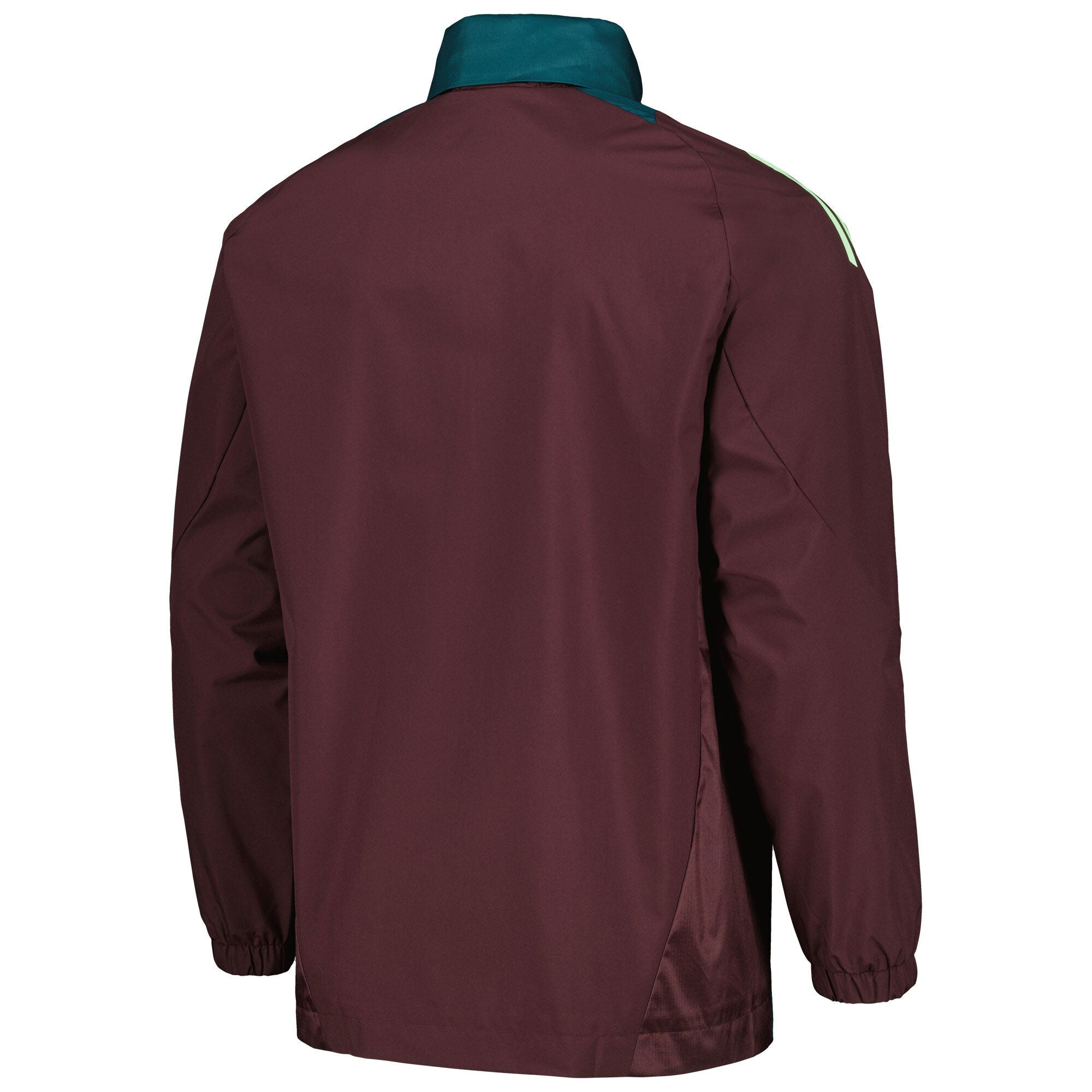 adidas Men's Mexico 2024 All Weather Raglan Hoodie Full-Zip Jacket Dark Burgundy - Image 3