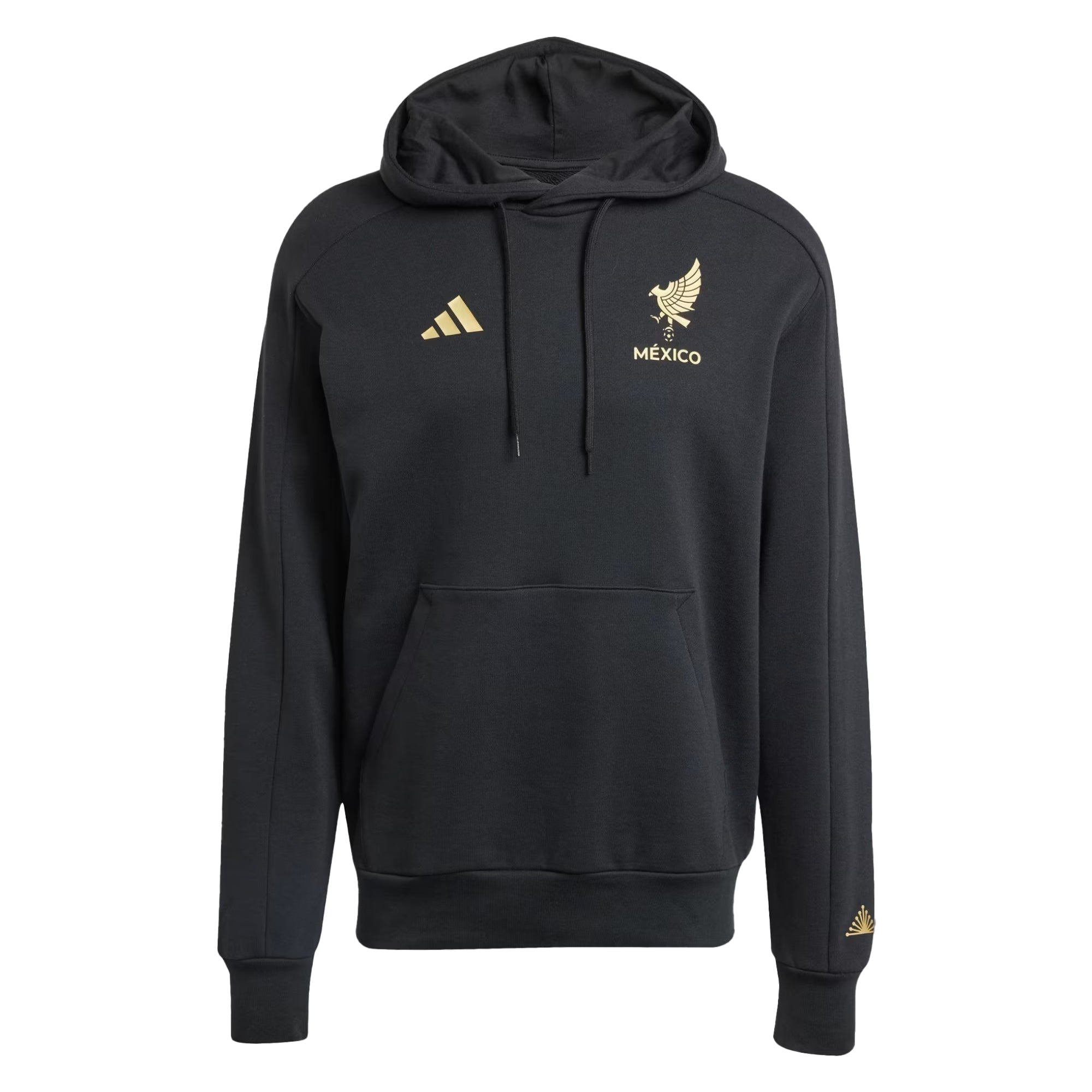 adidas Men's Mexico Gold 2025/26 DNA Hoodie Black/Gold