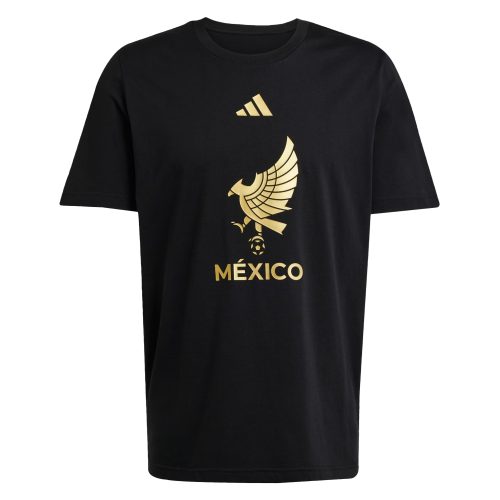 adidas Men's Mexico Gold 2025/26 DNA Tee Black/Gold