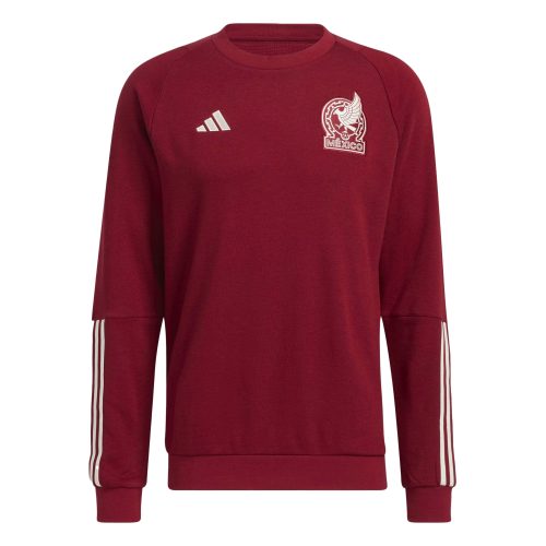 adidas Men's Mexico Tiro 23 Crew Sweatshirt Burgundy