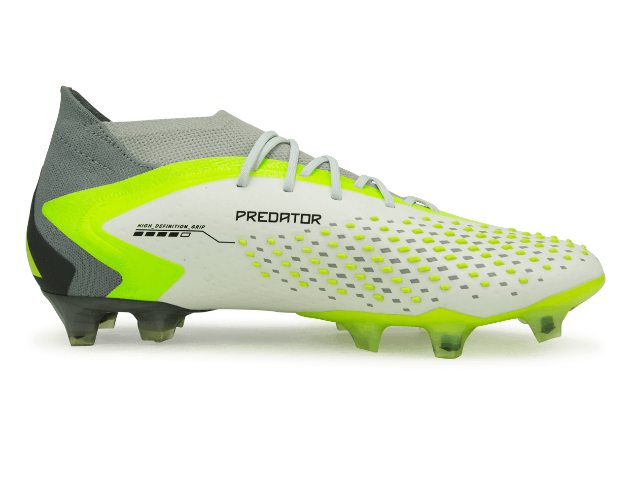 adidas Men's Predator Accuracy.1 FG White/Lucid Lemon - Image 2