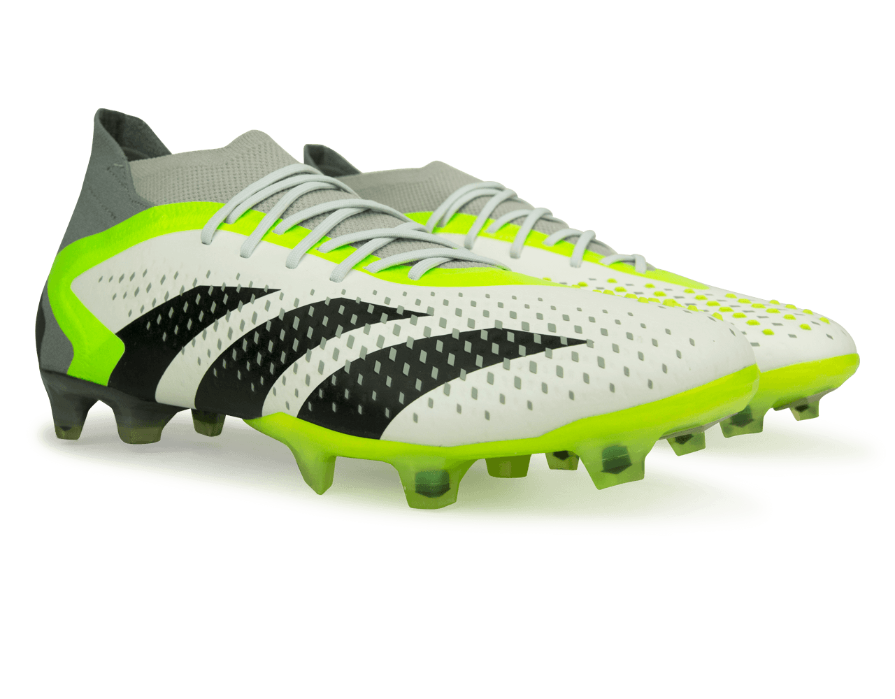 adidas Men's Predator Accuracy.1 FG White/Lucid Lemon - Image 3