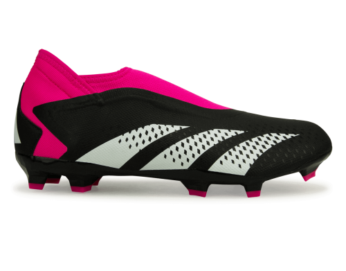 adidas Men's Predator Accuracy.3 Laceless FG Black/Pink
