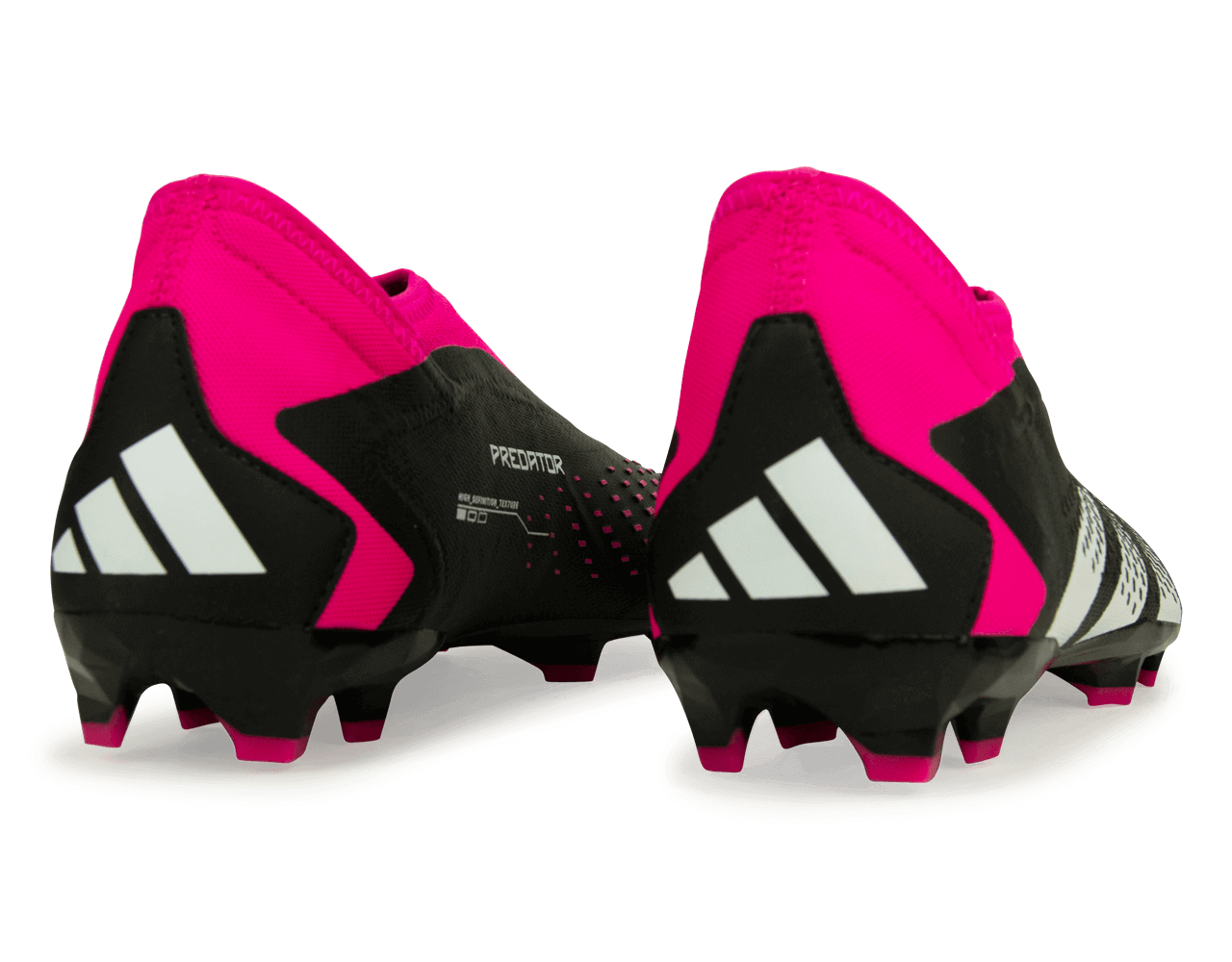 adidas Men's Predator Accuracy.3 Laceless FG Black/Pink - Image 4